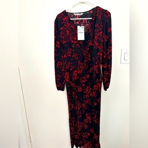 Zara medium long slit dress